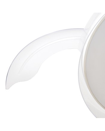 GLASS FAN * PLAFÓN / VENTILADOR 44 CM - BLANCO-TRANSPARENTE